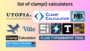 CSS Clamp Calculators Compared: Features, Units, and Use Cases